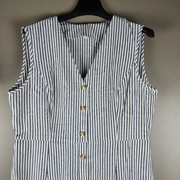 Boutique Striped Jumpsuit XL - Picture 4 of 11